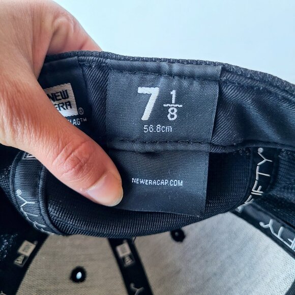 San Francisco Giants 59FIFTY New Era Black & Orange Baseball Hat Size 7 1/8 - Picture 7 of 8